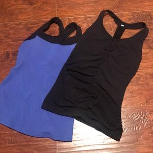 Lot of 2 Lucy racer back cami support tanks